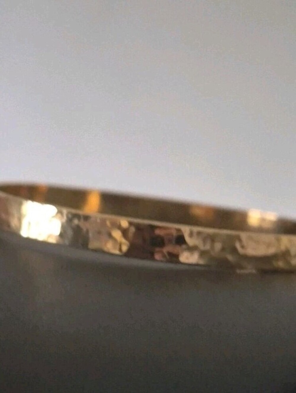 Vintage Joan Rivers Hammered Gold-Tone Bangle Bracelet